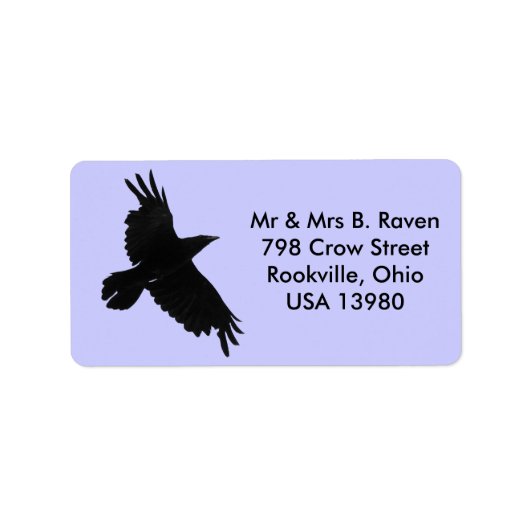 Flying Black Raven Labels (Voorkant)