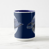 Flying Black Raven & Moon Gothic Wildlife Design Mok (Midden)