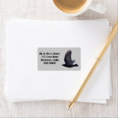 Flying Black Raven Photo Labels (Insitu)