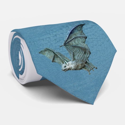 Flying Blue 3D Bat Stropdas (Opgerold)