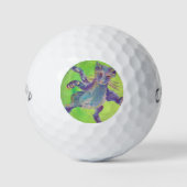 Flying Blue Cat Golf Ball Marker Golfballen (Voorkant)