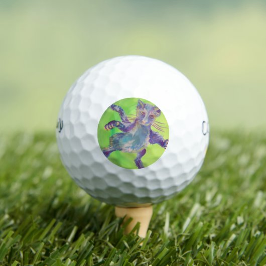 Flying Blue Cat Golf Ball Marker Golfballen (Insitu Shirt)
