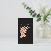 Flying Book Birds Library Bookworm Visitekaartje (Staand voorkant)