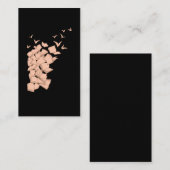 Flying Book Birds Library Bookworm Visitekaartje (Voorkant / Achterkant)