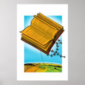 Flying Book Kite Poster (Voorkant)