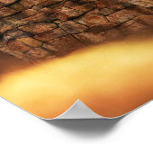 Flying Bronze Dragon Fantasy Sky Poster (Hoek)