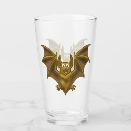 Flying Brown Bat Glas (Achterkant)
