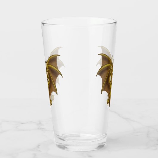 Flying Brown Bat Glas (Rechts)