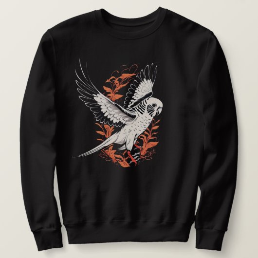 Flying Budgie Paraket Sweatshirt (Design voorkant)