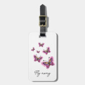Flying butterflies  bagagelabel (Voorkant verticaal)