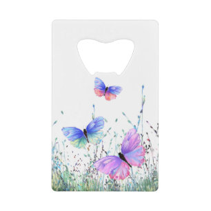 Flying Butterflies Bottle Opener Creditkaart Flessenopener