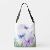 Flying Butterflies Crossbody Bag Tas (Achterkant)