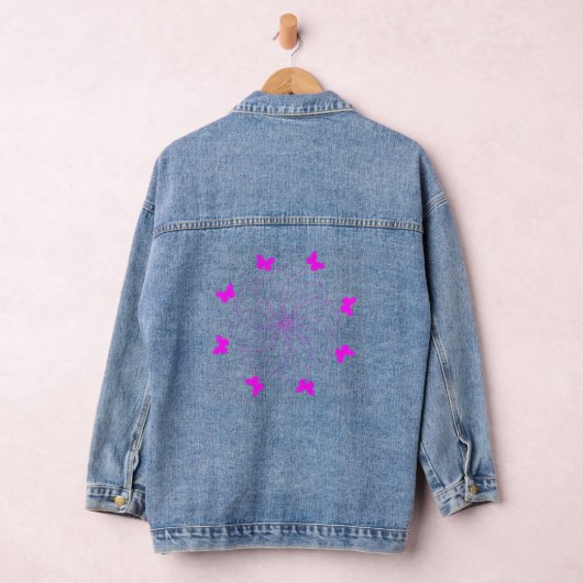 Flying Butterflies Denim Jas Denim Jacket (Hangar)