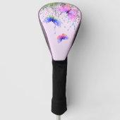 Flying Butterflies Golf Head Hoesje Golfheadcover (Voorkant)