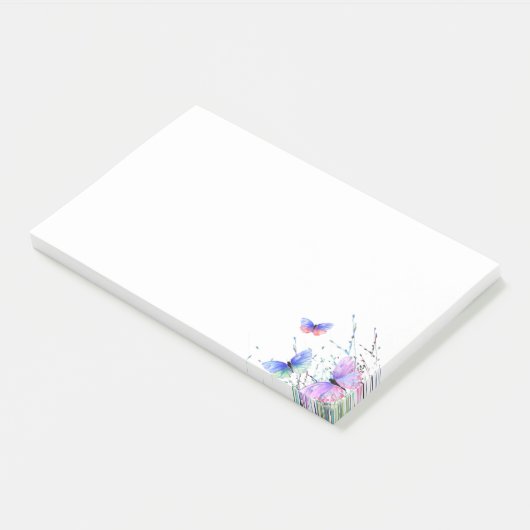 Flying Butterflies plaatsen het notities Post-it® Notes (Schuin)