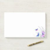 Flying Butterflies plaatsen het notities Post-it® Notes (Op bureau)