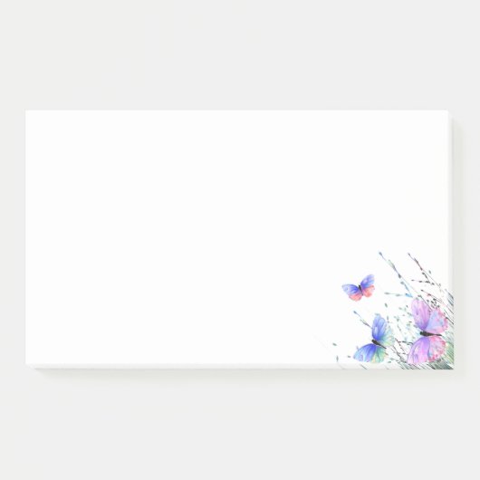 Flying Butterflies plaatsen het notities Post-it® Notes (Voorkant)