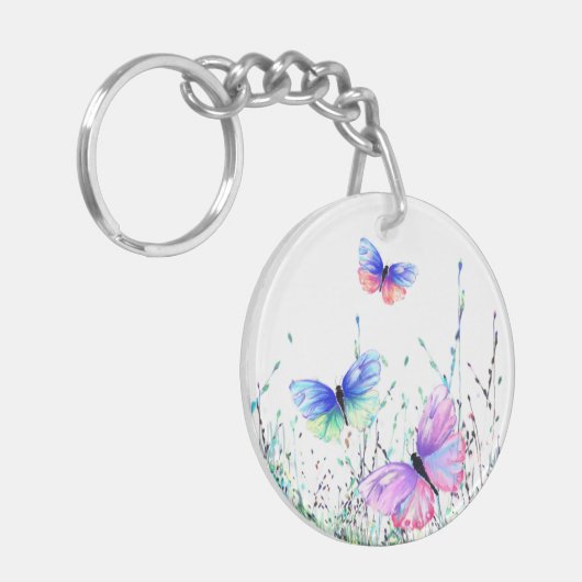 Flying Butterflies Sleutelhanger (Voorkant Links)