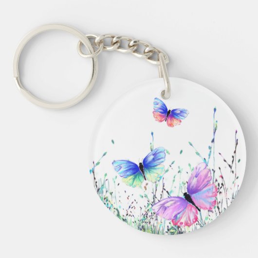 Flying Butterflies Sleutelhanger (Voorkant)