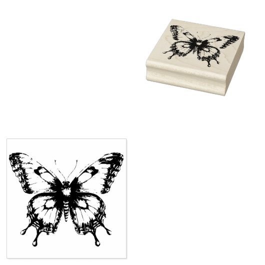 Flying Butterfly  Rubberstempel (Gestempeld)
