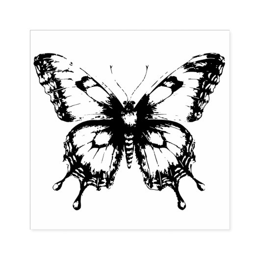 Flying Butterfly  Rubberstempel (Afrduk)
