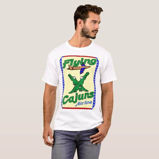 Flying Cajuns T-shirt (Voorkant volledig)