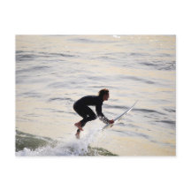 "Flying" California Surfer Briefkaart