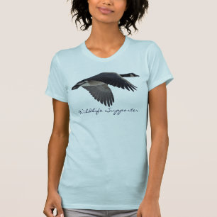 Flying Canada Goose Wildlife Supporter T-shirt