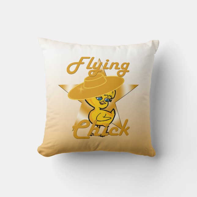 Flying Chick #10 Kussen (Voorkant)
