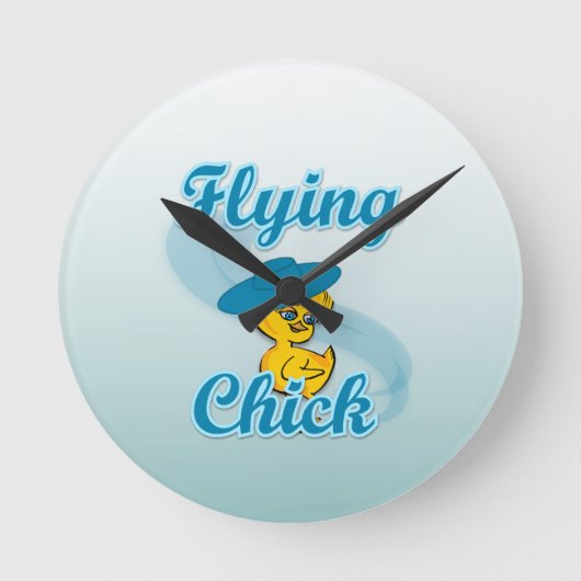 Flying Chick #3 Ronde Klok (Voorkant)