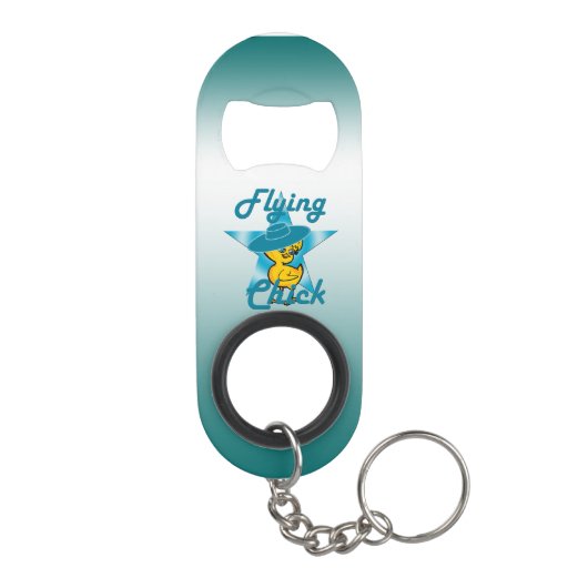 Flying Chick #7 Sleutelhanger Flessenopener (Achterkant)