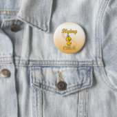 Flying Chick Ronde Button 5,7 Cm (In situ)