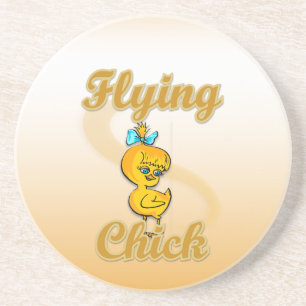 Flying Chick Zandsteen Onderzetter