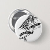Flying Chiropractic Angel Ronde Button 5,7 Cm (Voorkant /achterkant)