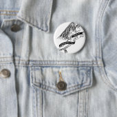 Flying Chiropractic Angel Ronde Button 5,7 Cm (In situ)