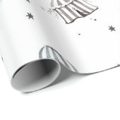 Flying Circus & Hot Air Balloon Waterverf Nursery Cadeaupapier (Rol Hoek)