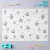 Flying Circus & Hot Air Balloon Waterverf Nursery Tissuepapier (Craft)