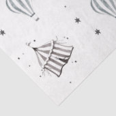 Flying Circus & Hot Air Balloon Waterverf Nursery Tissuepapier (Detail)