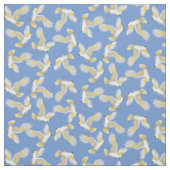 Flying Citron Crested Cockatau Parrot Fabric Stof (Swatch)