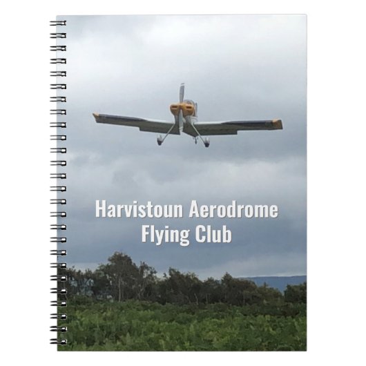 Flying Club Notebook with Light Aircraft. Notitieboek (Voorkant)