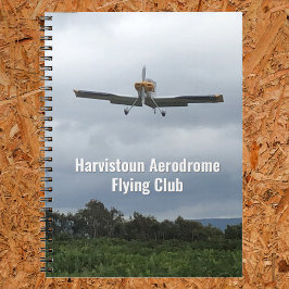 Flying Club Notebook with Light Aircraft. Notitieboek