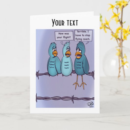 Flying Coach Wenskaart Kaart (Gele Bloem)