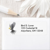 Flying Cockatiel Label (Insitu)