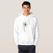 Flying colorful birds dandelion flow hoodie (Voorkant volledig)