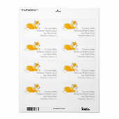 Flying Corgi aangepaste labels (Full Sheet)