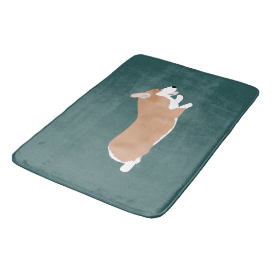 Flying Corgi Bathmat Badmat (Gekanteld)