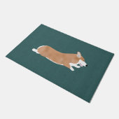 Flying Corgi Doormat Deurmat (Schuin)