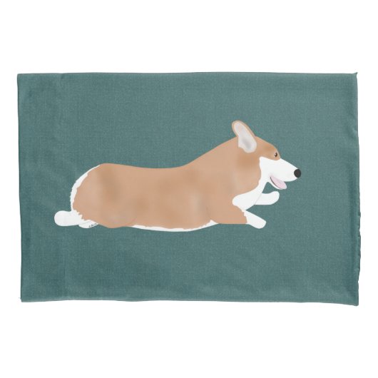 Flying Corgi Kussensloop (Voorkant)