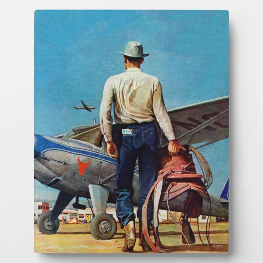 Flying Cowboy van Mead Schaeffer Fotoplaat (Voorkant)