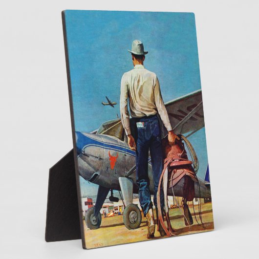 Flying Cowboy van Mead Schaeffer Fotoplaat (Zijkant)